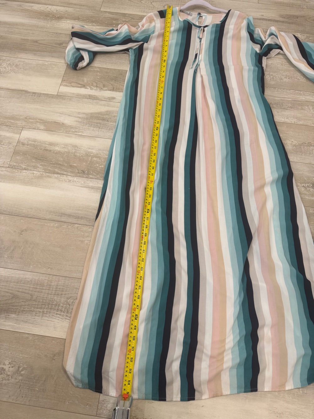 Tavin Striped Long Sleeve Modest Maxi Dress - US 14 - Picture 6 of 6